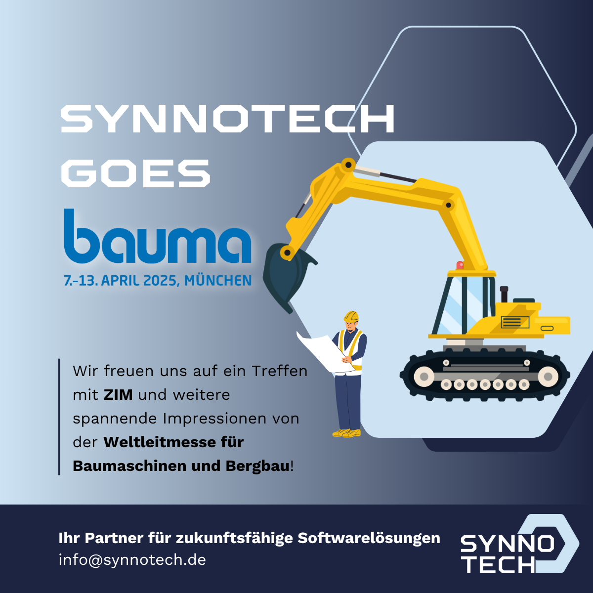Wir gehen auf die bauma 2025!